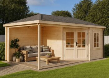 Sommerfeeling pur: Gartenhäuser mit integrierter Terrasse für entspannte Stunden im Freien