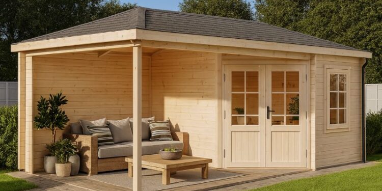 Sommerfeeling pur: Gartenhäuser mit integrierter Terrasse für entspannte Stunden im Freien